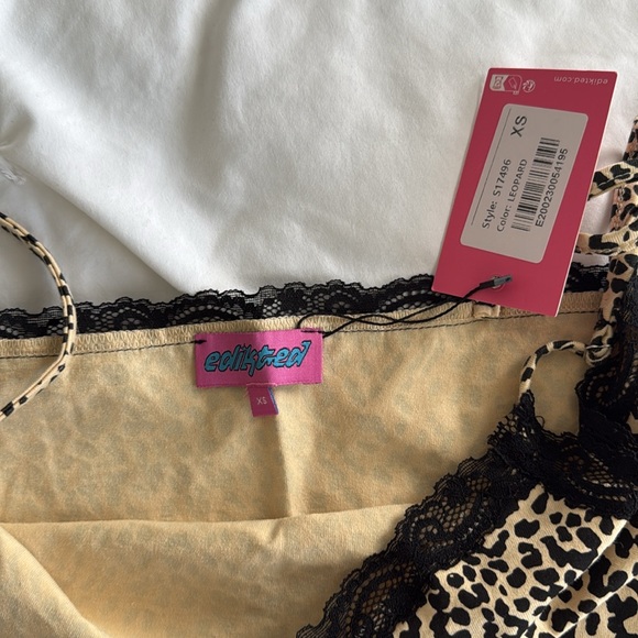 EDIKTED Cheetah Print Tank NWT - Picture 3 of 3